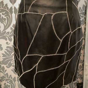 Danier leather mini skirt